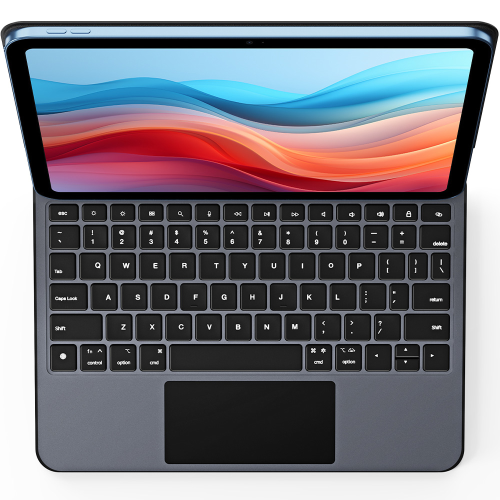 Etui z klawiaturą Bluetooth Dux Ducis (MK Pro Series) do iPad 11 / 10 gen. 2025 / 2022, szaro-czarne